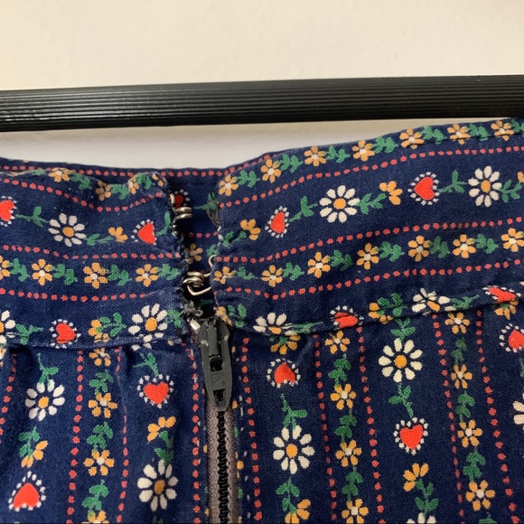 Vintage handmade blue prairie skirt - Picture 4 of 5